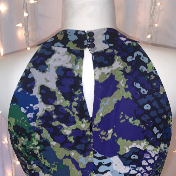 LANE BRYANT ⭐️ Watercolor Ruffle Front Maxi Dress - Picture 6 of 10